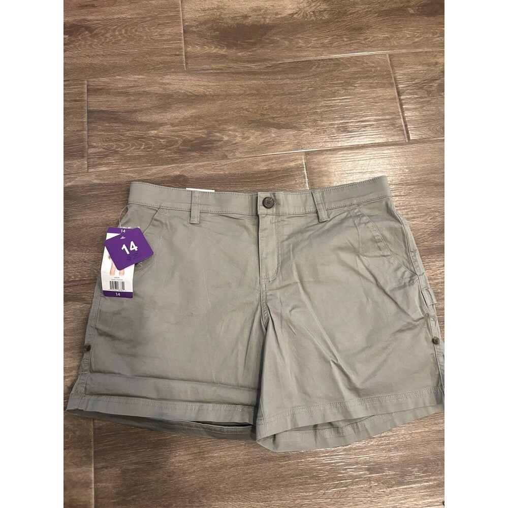 Women’s Size 14 Comfort Shorts Green‎ Boston Traders New with Tags